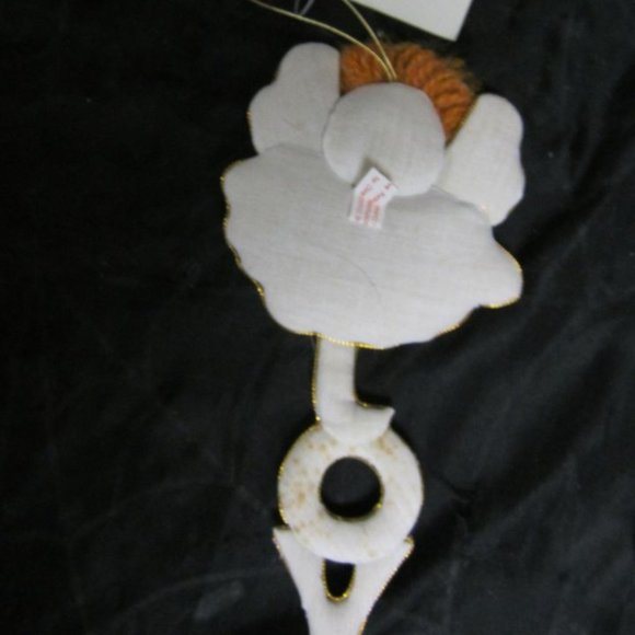 80'S 90'S KITCSHY L'ART DE CHINE FABRIC CHRISTMAS ORNAMENTS SET OF 8 W/ORIG TAGS - Picture 6 of 11